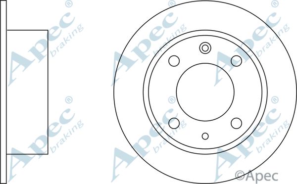 APEC BRAKING stabdžių diskas DSK135